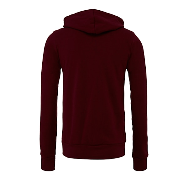 Bella + Canvas Unisex Vuxen Fleece Full Zip Hoodie XS Maroon Maroon XS
