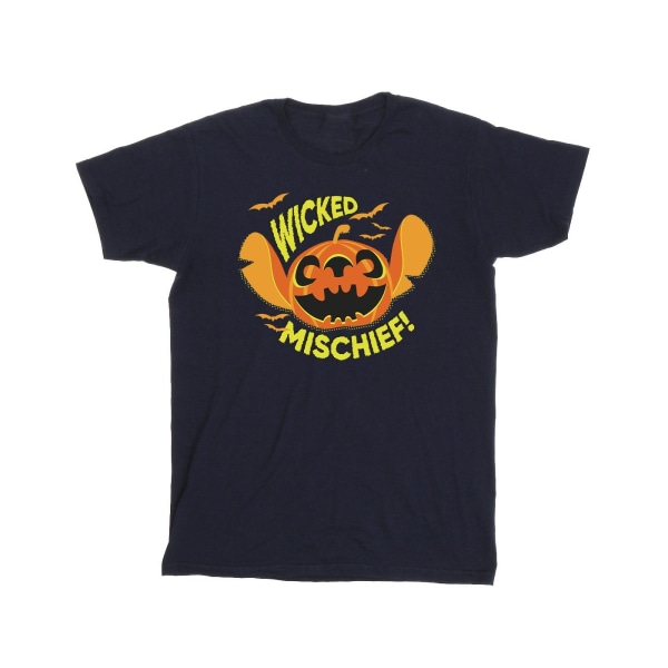 Disney Boys Lilo And Stitch Wicked Mischief T-shirt 5-6 år N Navy Blue 5-6 Years