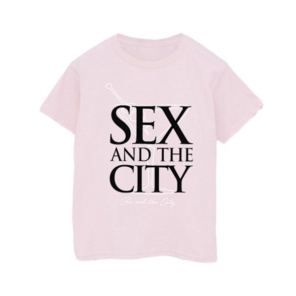 Sex And The City Dam/Damer Martini Logo Bomull Boyfriend T-Shirt Baby Pink M