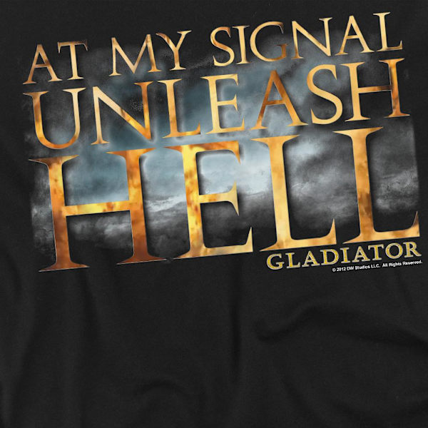 Gladiator Unisex Vuxen Unleash Hell T-Shirt L Svart Black L