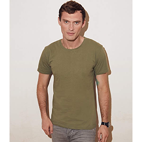 Fruit Of The Loom Iconic T-shirt för män (5-pack) S Classic Oli Classic Olive Green S