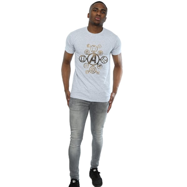 Avengers Infinity War Herr Ikoner Bomull T-shirt M Sports Grey Sports Grey M