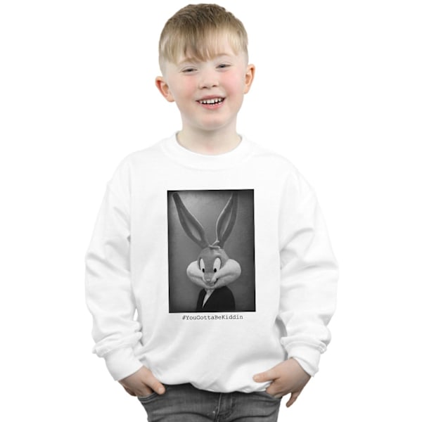 Looney Tunes Boys Bugs Bunny Yougottabekiddin Sweatshirt 12-13 White 12-13 Years