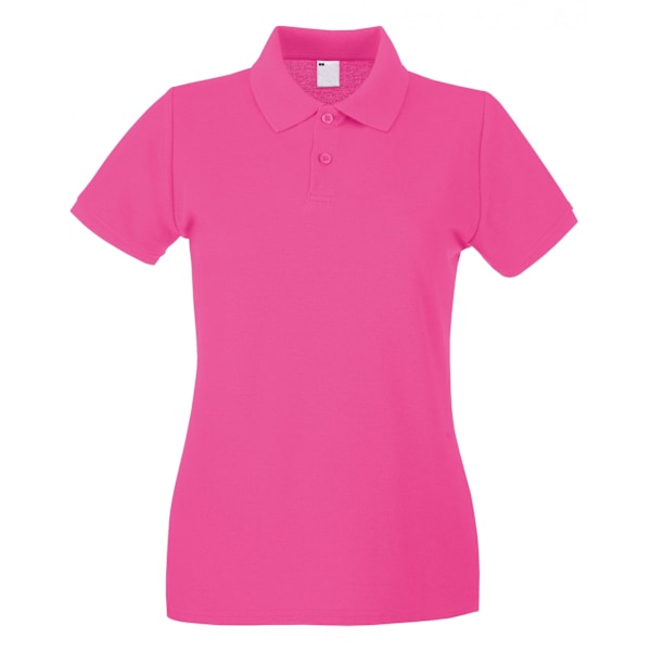 Fruit of the Loom Dam/Dam Lady Fit Kortärmad Polotröja Hot Pink X Large