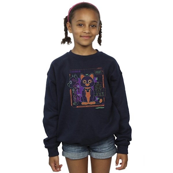 Disney Girls Lightyear Sox Teknisk Sweatshirt 5-6 år Marinblå Navy Blue 5-6 Years