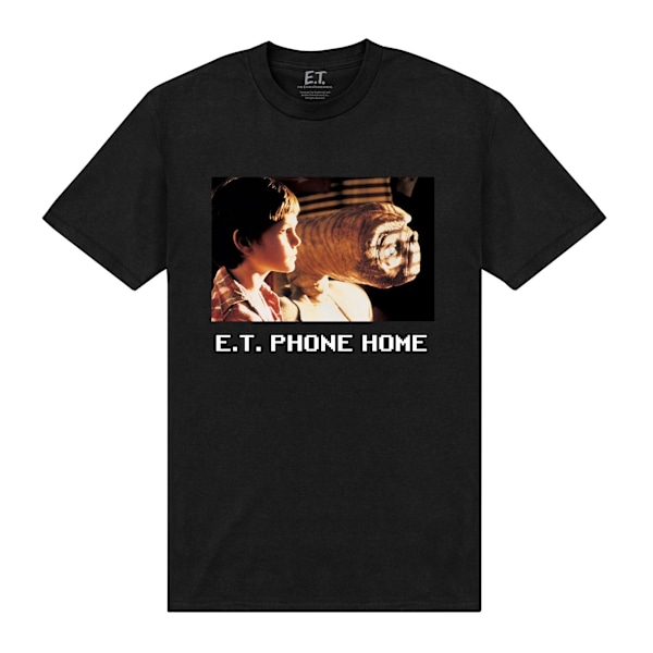 E.T. the Extra-Terrestrial Unisex Vuxen Phone Home T-Shirt XXL Black XXL