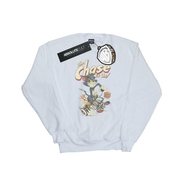 Tom And Jerry Girls The Chase Is On Sweatshirt 9-11 Years White White 9-11 Years