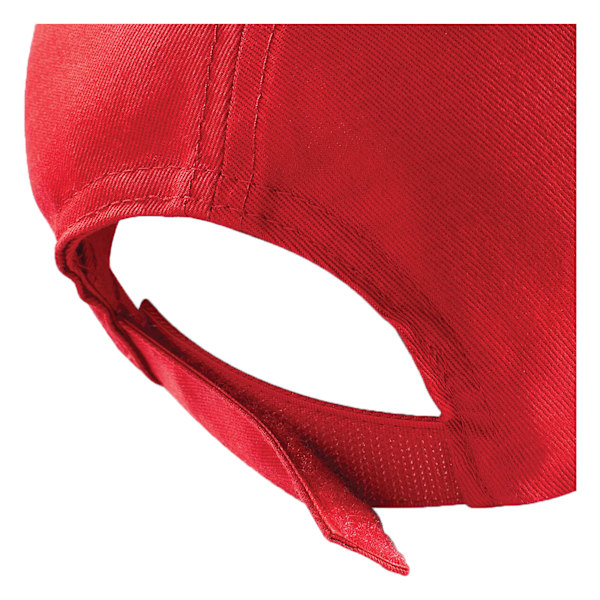 Beechfield Plain Unisex Junior Original 5 Panel Baseball Cap On Classic Red One Size