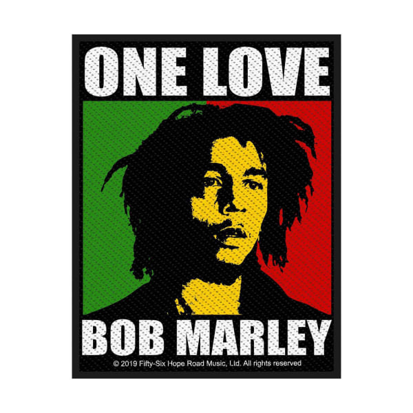 Bob Marley One Love Woven Patch One Size Flerfärgad Multicoloured One Size