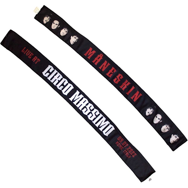 Maneskin Unisex Adult Live At Circo Massimo 2022 Hårband En Black One Size