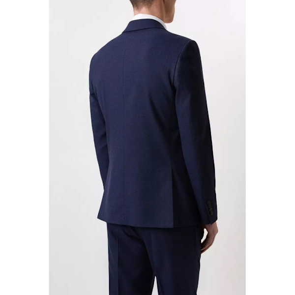 Burton Herr Marl Skräddarsydd Kavaj 48R Marinblå Navy 48R