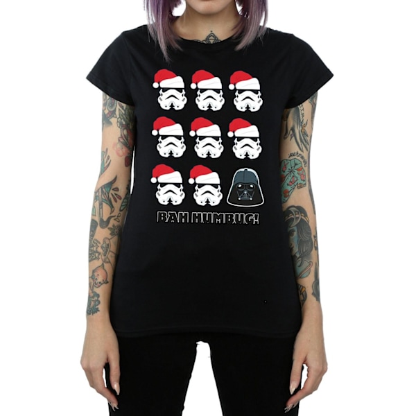 Star Wars Dam/Damer Jul Humbug Bomull T-shirt XL Svart Black XL