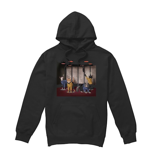 Star Trek Herr Beam Meow Up Hoodie L Svart Black L