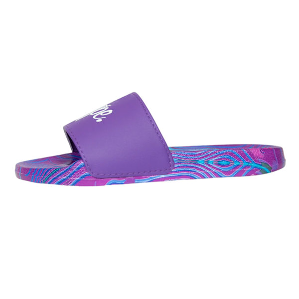 Hype Baby Girls Crazy Wave Script Sliders 4 UK Lila Purple 4 UK