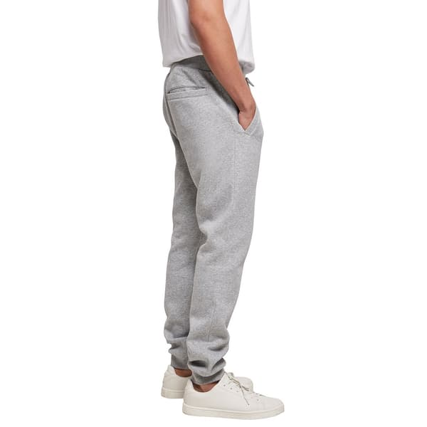 Bygg ditt varumärke Herr Basic Organic Joggingbyxor 4XL Heather Heather Grey 4XL