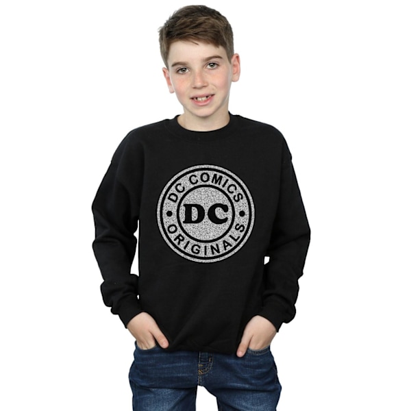 DC Comics Boys DC Originals Crackle Logo Sweatshirt 5-6 år B Black 5-6 Years