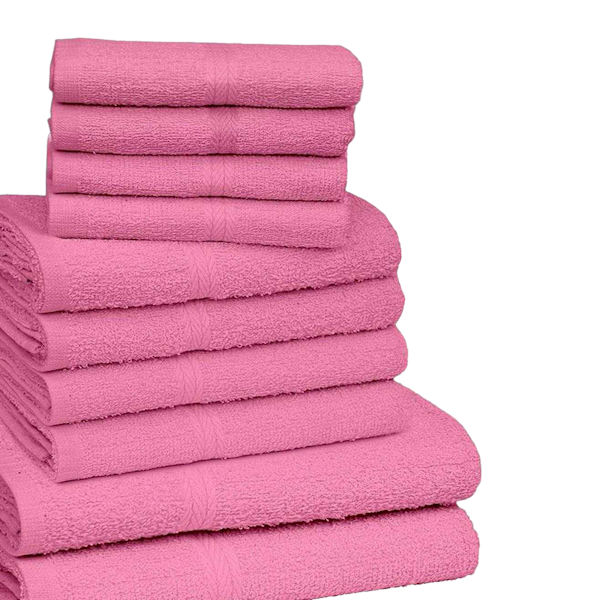 K Collection Handduksset i egyptisk bomull (10-pack) One Size Pi Pink One Size