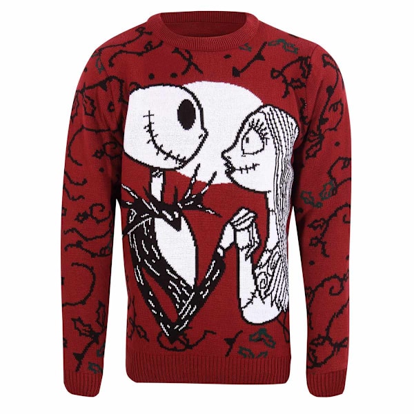 Nightmare Before Christmas Unisex Vuxen Jack Och Sally Stickad Multicoloured M