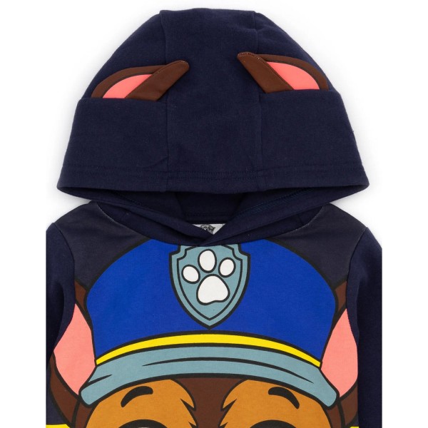 Paw Patrol Childrens/Kids Chase 3D Ears Hoodie 6-7 Years Navy Navy 6-7 Years