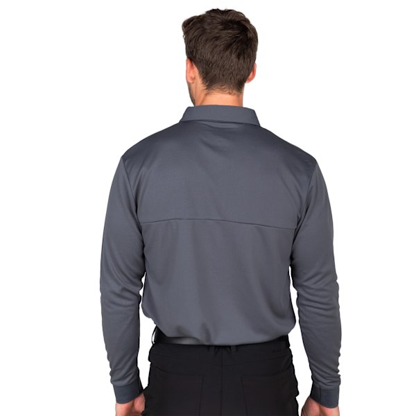 Stuburt Herr Sport Tech Långärmad Poloshirt S Skiffergrå Slate Grey S