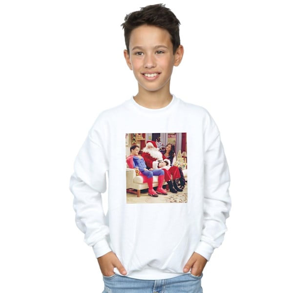 Friends Boys Couch Santa Sweatshirt 12-13 år Vit White 12-13 Years