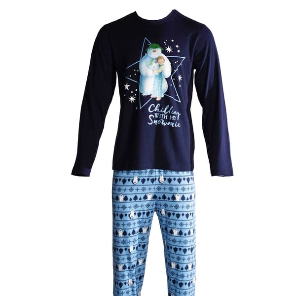 Snögubben Herr Isbjörn Jul Lång Pyjamas Set M Blå Blue M