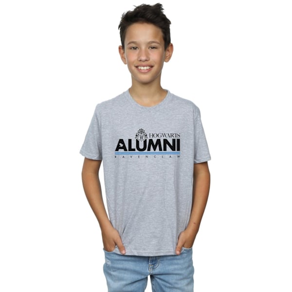 Harry Potter Boys Hogwarts Alumni Ravenclaw T-shirt 7-8 år S Sports Grey 7-8 Years