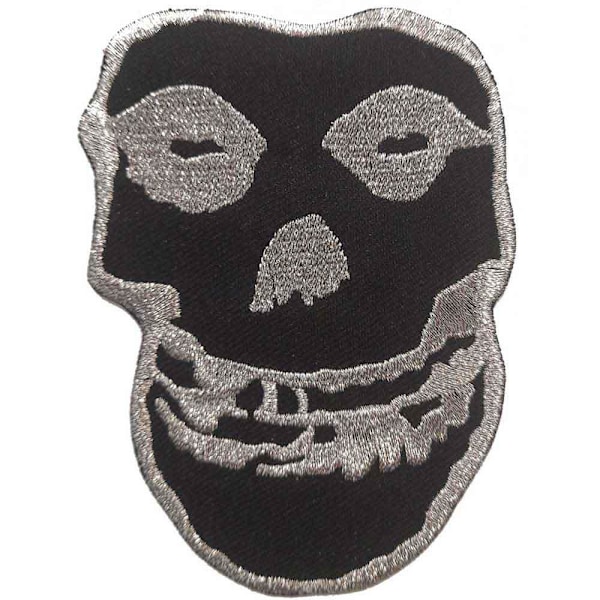 Misfits Inverted Skull Patch Storlek One Black/Silver Black/Silver One Size