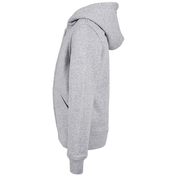 Bygg ditt varumärke Barn/Barn Basic Organic Full Zip Hoodie 7 Heather Grey 7-8 Years