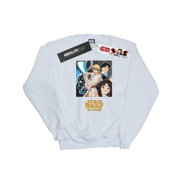 Star Wars Dam/Dam Anime Poster Sweatshirt XL Vit White XL