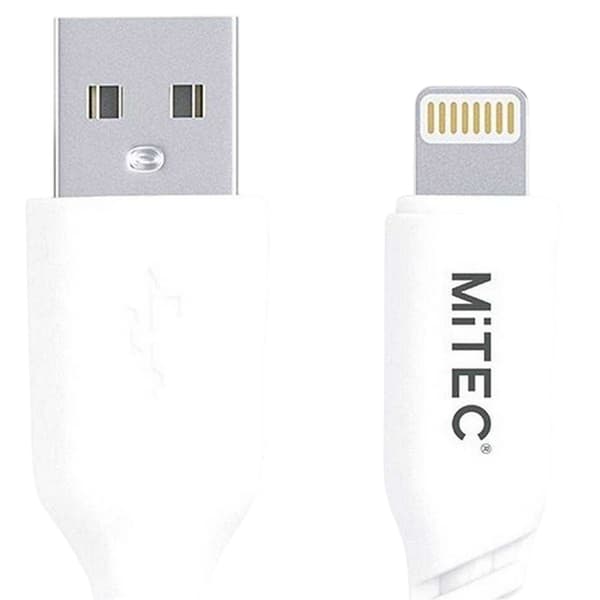 MiTEC Lightning-kabel One Size Vit White One Size