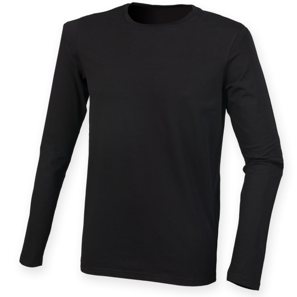 Skinnifit Feel Good långärmad stretch T-shirt XL svart Black XL