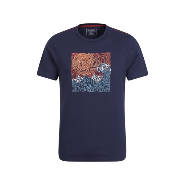 Mountain Warehouse Herr Tidal Wave T-shirt i ekologisk bomull S Nav Navy S