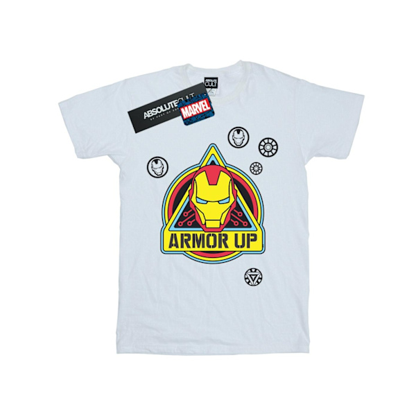 Marvel Iron Man Armor Up Badge T-shirt 4XL Vit White 4XL