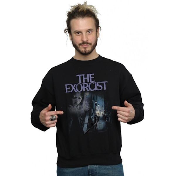 The Exorcist Herr Distressed Steps Sweatshirt 4XL Svart Black 4XL