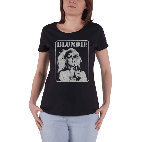 Blondie Womens/Ladies Presente Poster T-Shirt S Black Black S