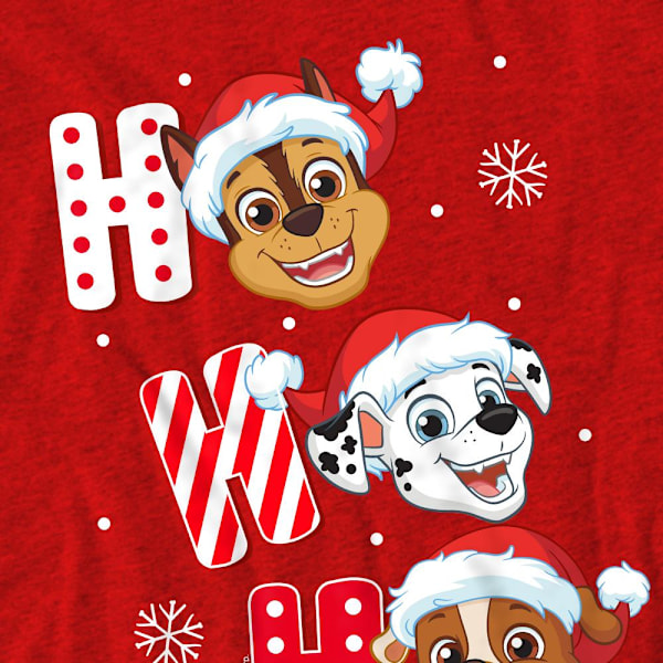 Paw Patrol Unisex Vuxen Tomteluva Jul T-Shirt M Röd Red M