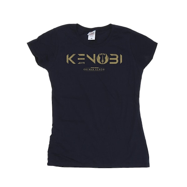 Star Wars Dam/Damer Obi-Wan Kenobi Logotyp Bomull T-shirt XL N Navy Blue XL
