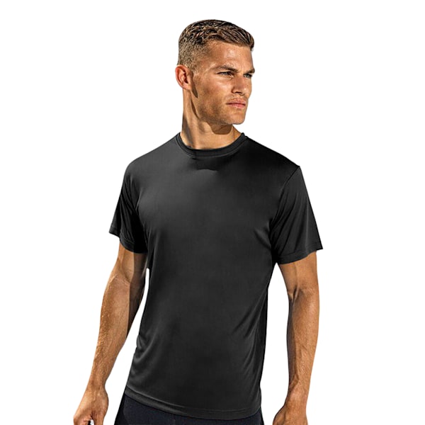 TriDri Performance T-shirt i återvunnet material för män, M, svart Black M