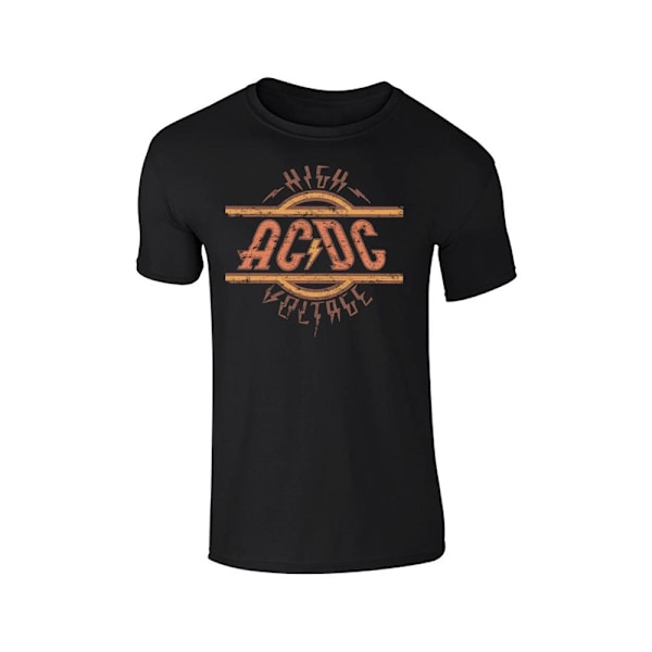 AC/DC Unisex Vuxen High Voltage T-shirt L Svart Black L