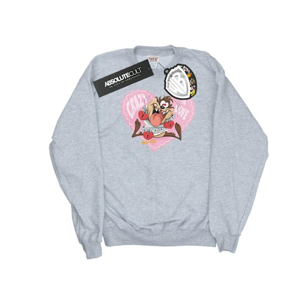 Looney Tunes Herr Taz Alla Hjärtans Dag Crazy In Love Sweatshirt Sports Grey S