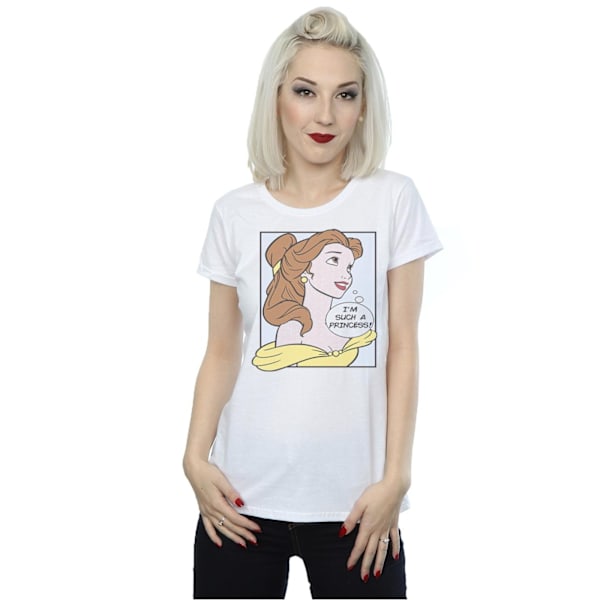 Disney Princess Dam/Damer Belle Pop Art Bomull T-shirt XS W White XS