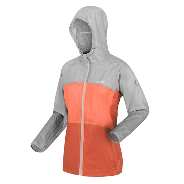 Regatta Womens/Ladies Pack It Pro Vattentät Jacka 12 UK Cyber Cyberspace/Fusion Coral 12 UK