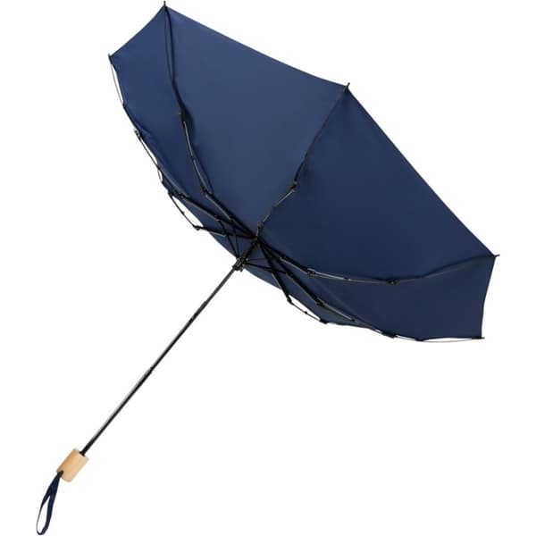 Avenue Birgit Återvunnet Hopvikbarm Paraply One Size Marinblå Navy One Size