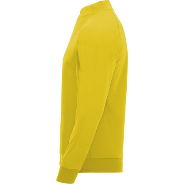 Roly Unisex Epiro Quarter Zip Långärmad Sweatshirt L Gul Yellow L