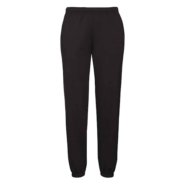 Fruit of the Loom herr Classic elastiska fållar joggingbyxor Black M