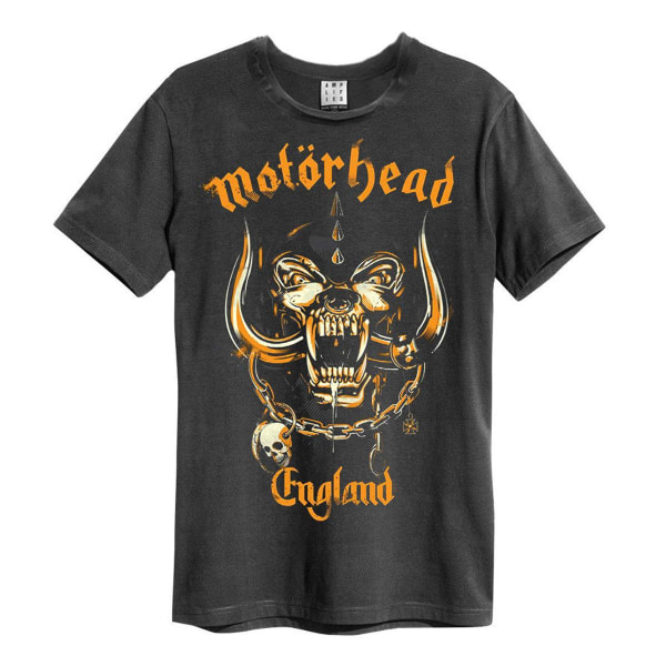 Förstärkt unisex vuxen brons England Motorhead T-shirt XXL Cha Charcoal XXL
