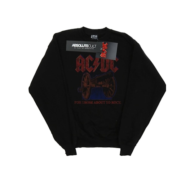 AC/DC Boys For Those About To Rock Canon Sweatshirt 7-8 år B Black 7-8 Years