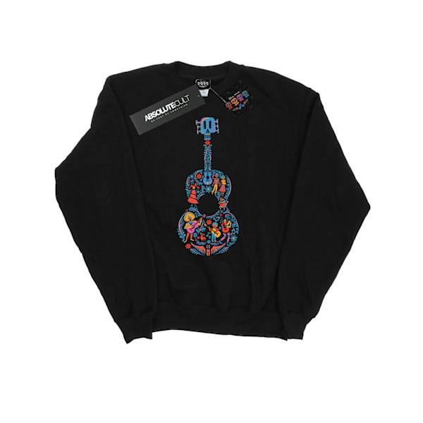 Disney Herr Coco Gitarr Mönster Sweatshirt M Svart Black M