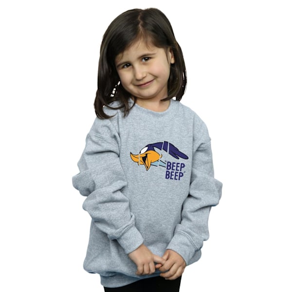 Looney Tunes Flickor Road Runner Beep Beep Sweatshirt 12-13 År Sports Grey 12-13 Years